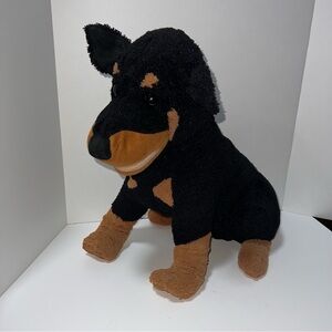 Vintage Rottweiler Plush Animated Barking Dog Large RARE Stuffed Animal Pet